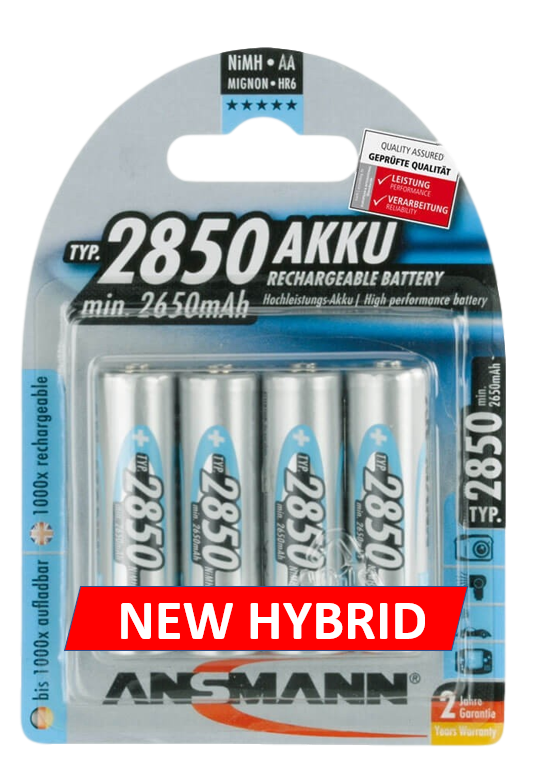 New Hybrid Ansmann Rechargeables - High Capacity AND Low Discharge