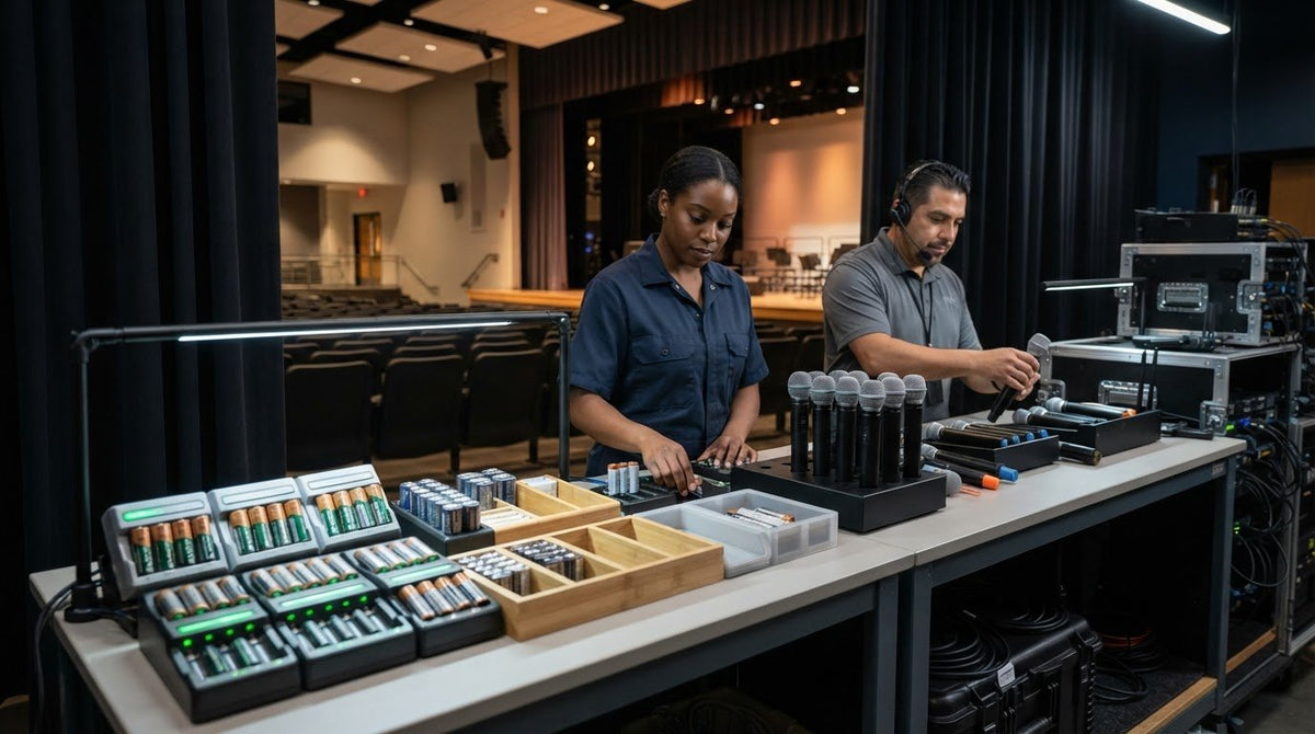 AA Battery Charging Guide for School Auditoriums