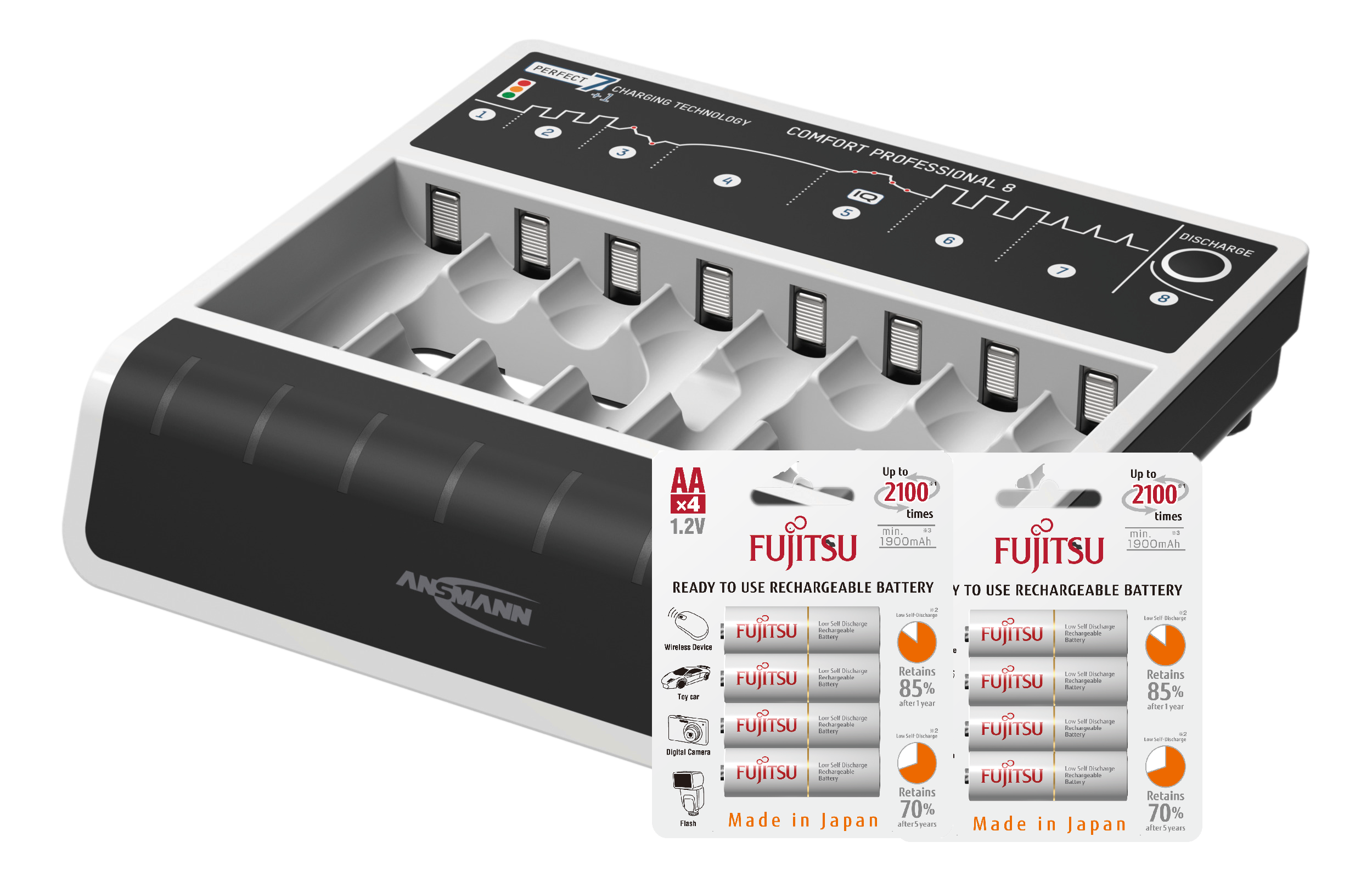 Ansmann Comfort Professional 8 Charger 1001-0175