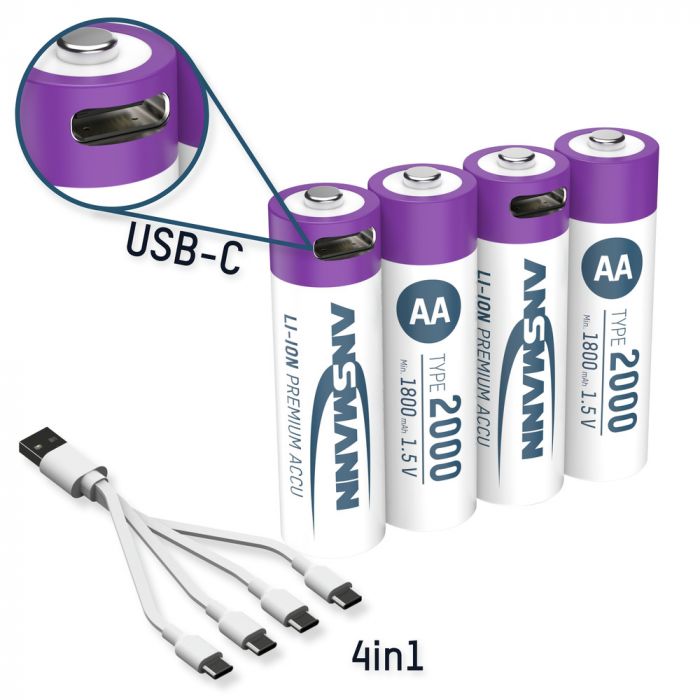 Ansmann AA 2000 Lithium-ion Rechargeable Battery