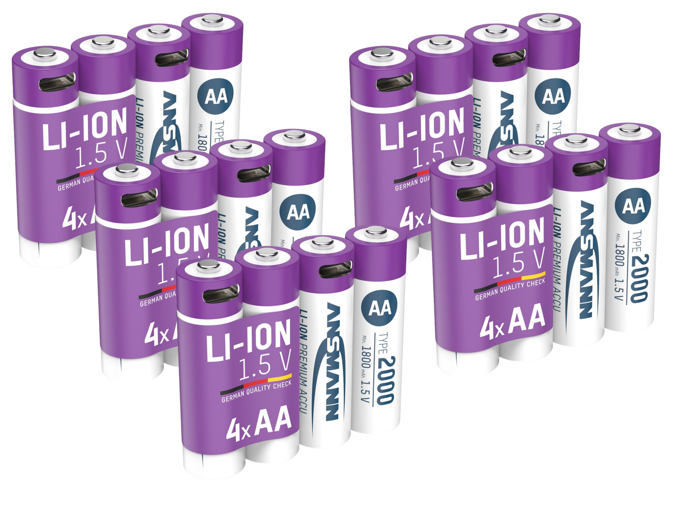 Ansmann AA 2000 Lithium-ion Rechargeable Battery