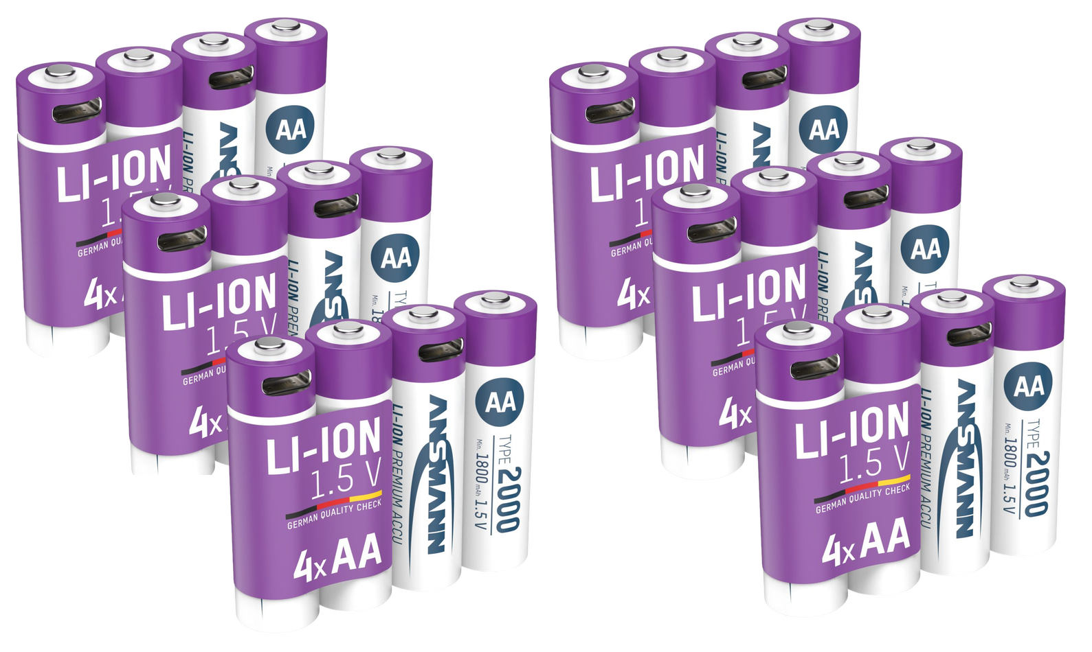 Ansmann AA 2000 Lithium-ion Rechargeable Battery