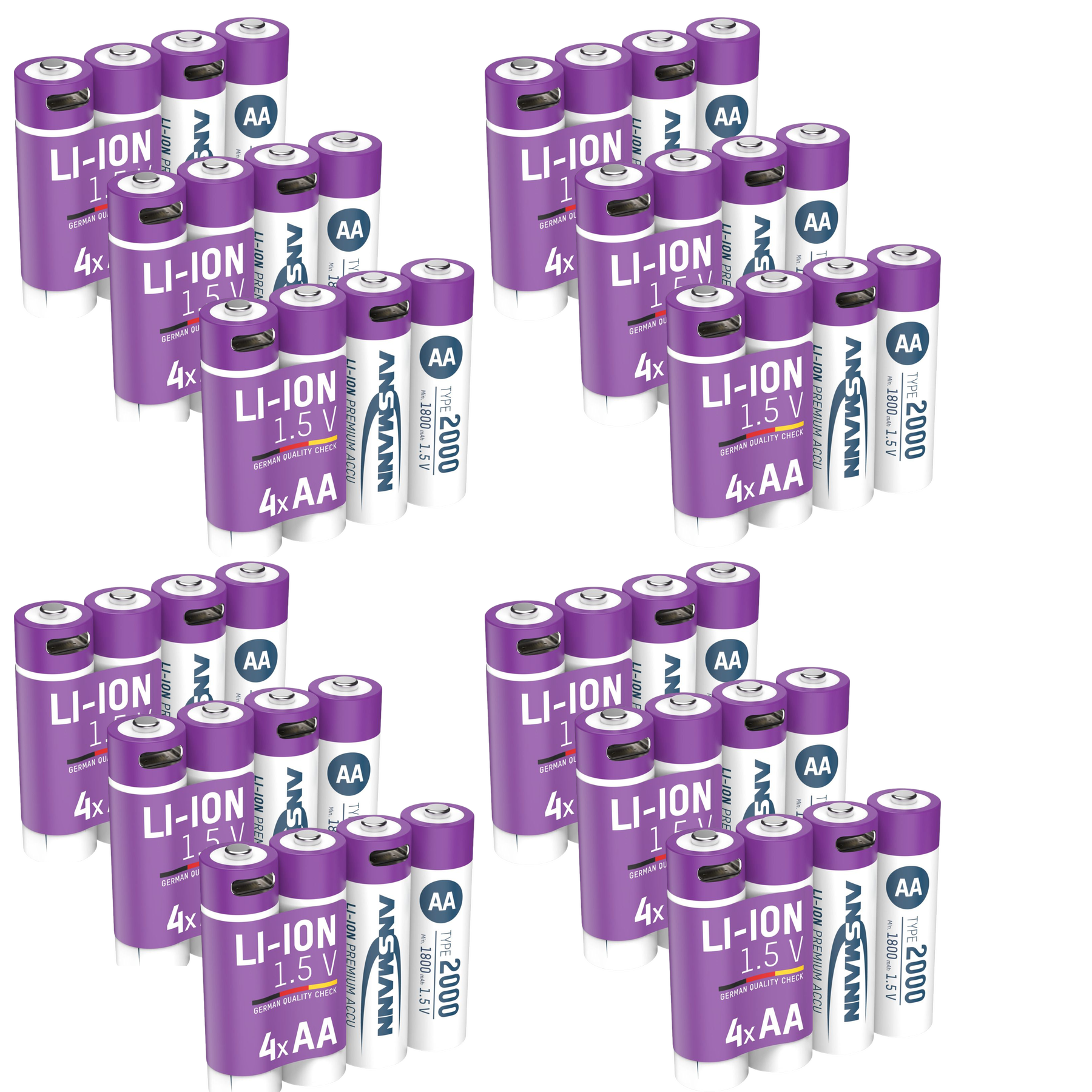 Ansmann AA 2000 Lithium-ion Rechargeable Battery