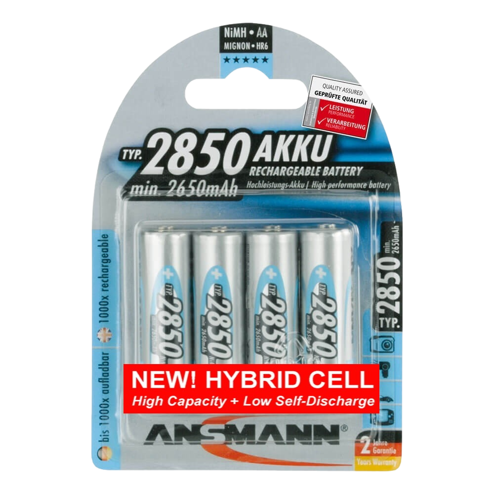 Ansmann Powerline 8 Battery Charger 2850 Hybrid Bundle