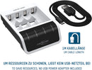 ANSMANN Comfort Smart Battery Charger for 4X NiMH AA/AAA Batteries - with Perfect 7 Charging Technology & Repair Mode