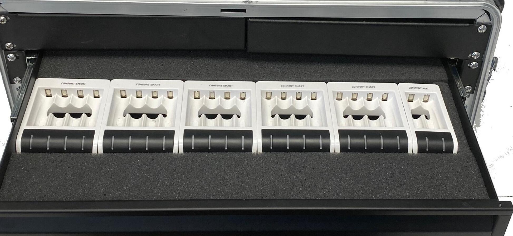 Custom Rackmount Charger For 12 to 44 AA Batteries