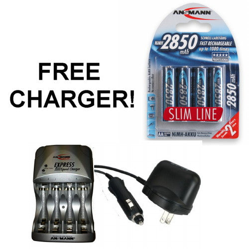 Ansmann 2850 Slimline and Express Charger Bundle