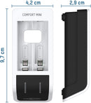 Ansmann Battery Charger – Automatic Battery Charger with Perfect 7 Charging Technology & Repair Mode Comfort Mini