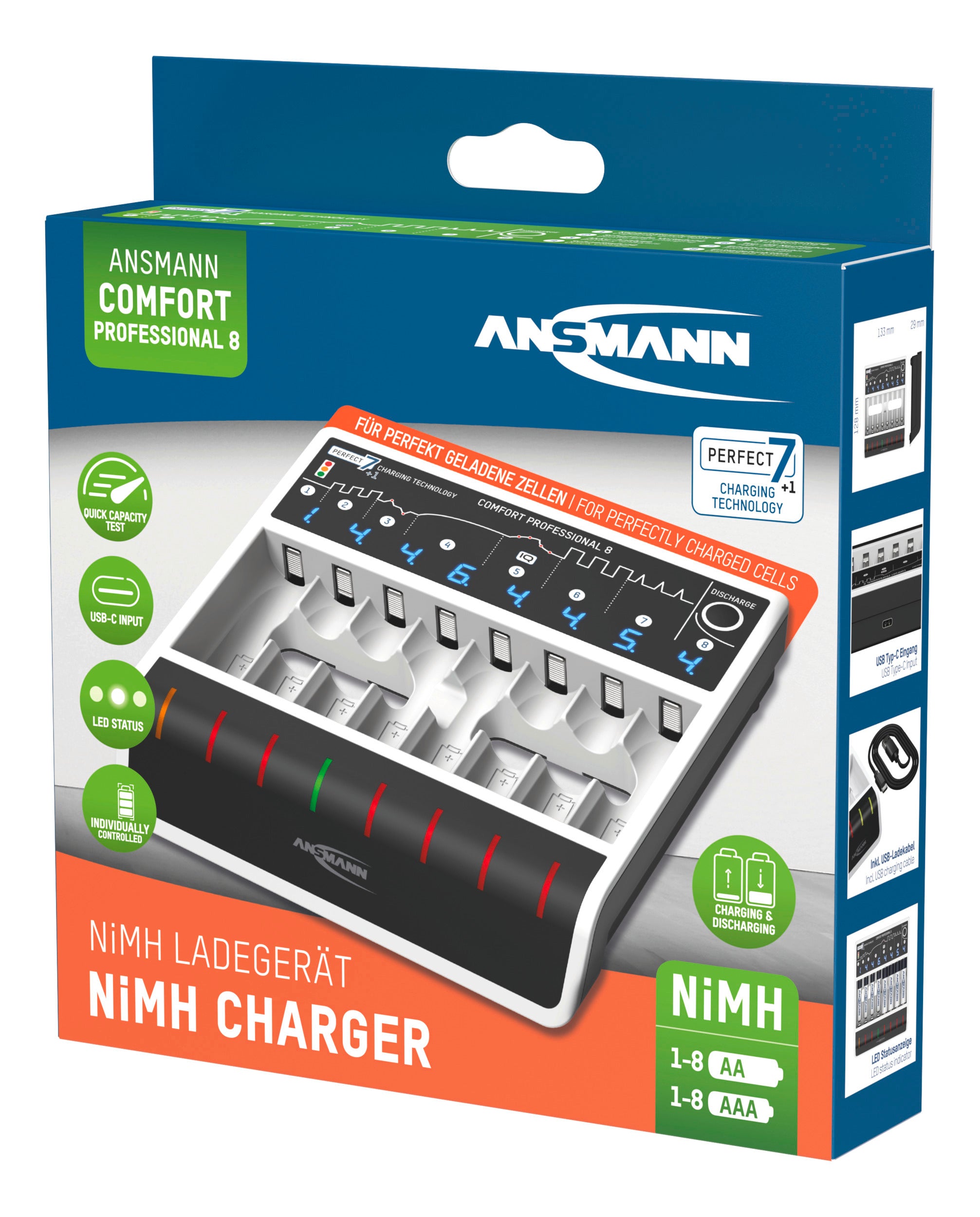 Ansmann Comfort Professional 8 Charger 1001-0175