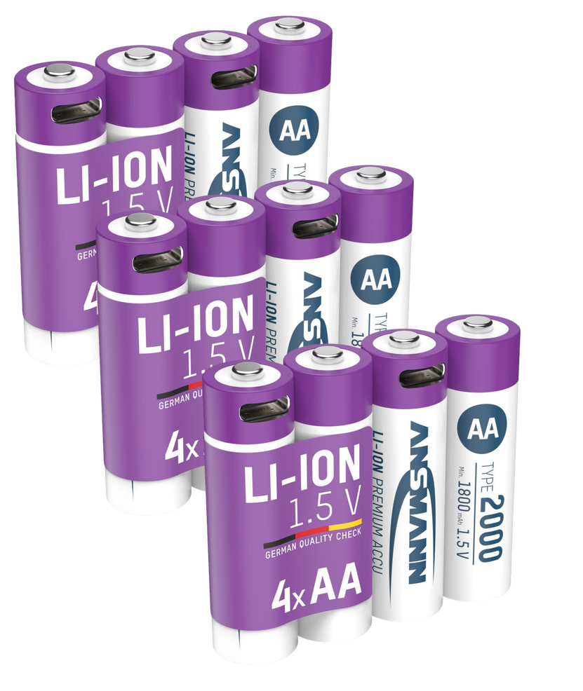 Ansmann AA 2000 Lithium-ion Rechargeable Battery