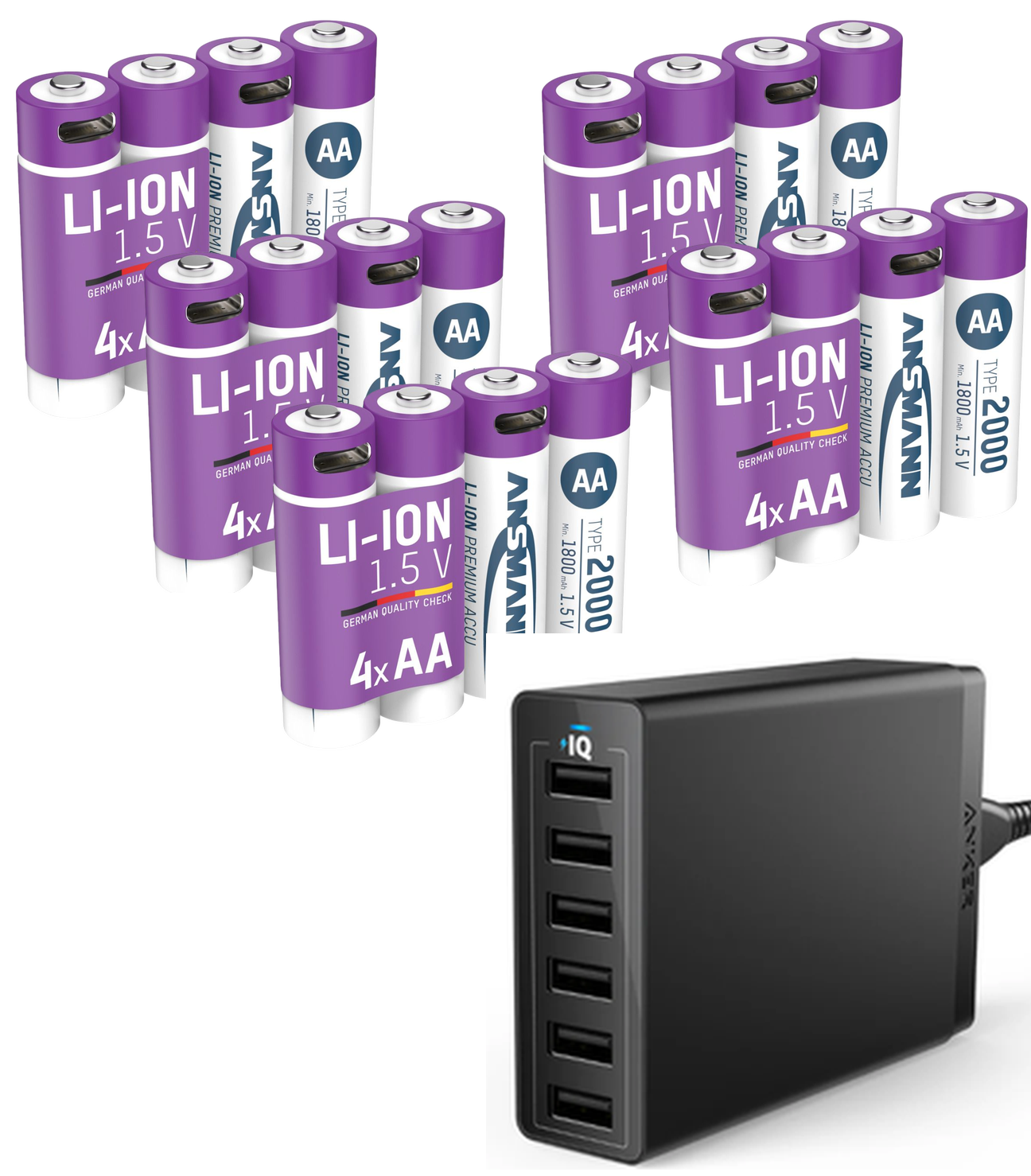 Ansmann AA 2000 Lithium-ion Rechargeable Battery