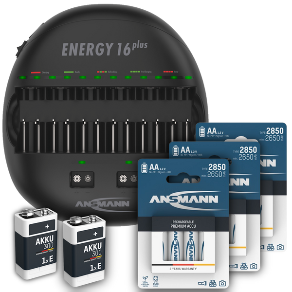 Energy 16 Plus 9V 300 & AA 2850 Standard Bundle