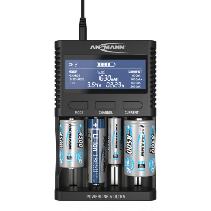 Ansmann Powerline 4 Ultra Battery Charger and Capacity Tester