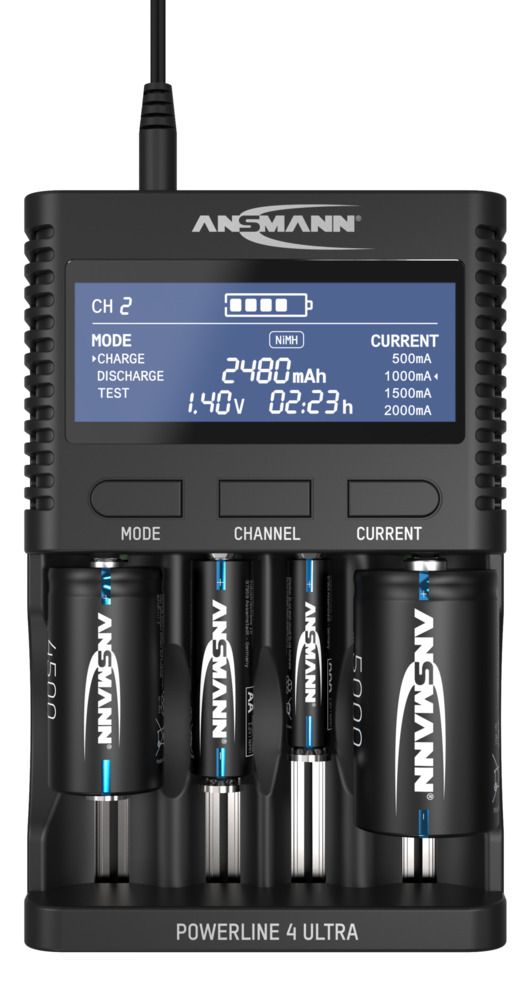 Ansmann Powerline 4 Ultra Battery Charger and Capacity Tester