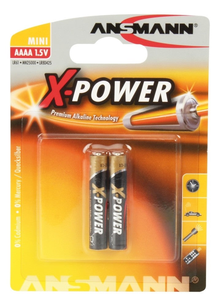 X-Power Alkaline Battery AAAA / LR08 2 pc. blister