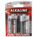 Ansmann Alkaline D Battery, 2pk  1514-0000
