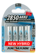 Ansmann Hybrid AA 2850 Mah High capacity rechargeable batteries