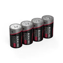 Alkaline Battery D Cell,  4 pk- shrink-wrapped