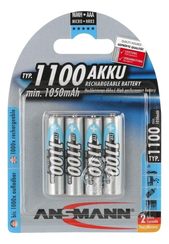 Ansmann HYBRID 1100 mah AAA Rechargeable Batteries