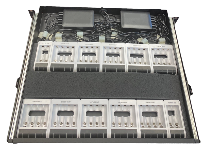 Custom Rackmount Charger For 12 to 44 AA Batteries