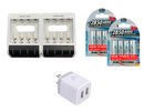ANSMANN 2x Comfort Battery Charger Bundle for 8X NiMH AA/AAA Batteries - with Perfect 7 Charging Technology & Repair Mode