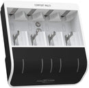 Ansmann Comfort Multi Battery Charger for 4X NiMH AA/AAA/C/D + 1x 9V Batteries - Perfect-7 Charging Technology With Repair Mode