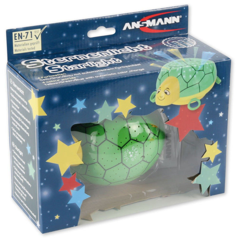 ANSMANN Starlight Turtle Nightlight Projects Constellations Multicolor LED Sleeping Aid for Babies
