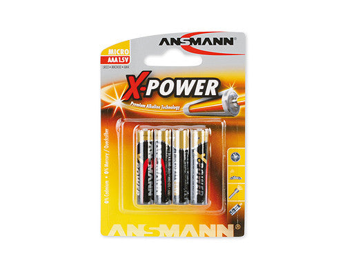 X-Power Alkaline Battery AAA -4 pk-CLEARANCE